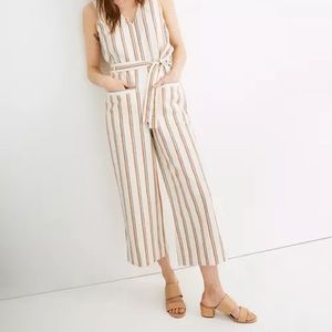 Madewell Pull-on Striped Jumpsuit